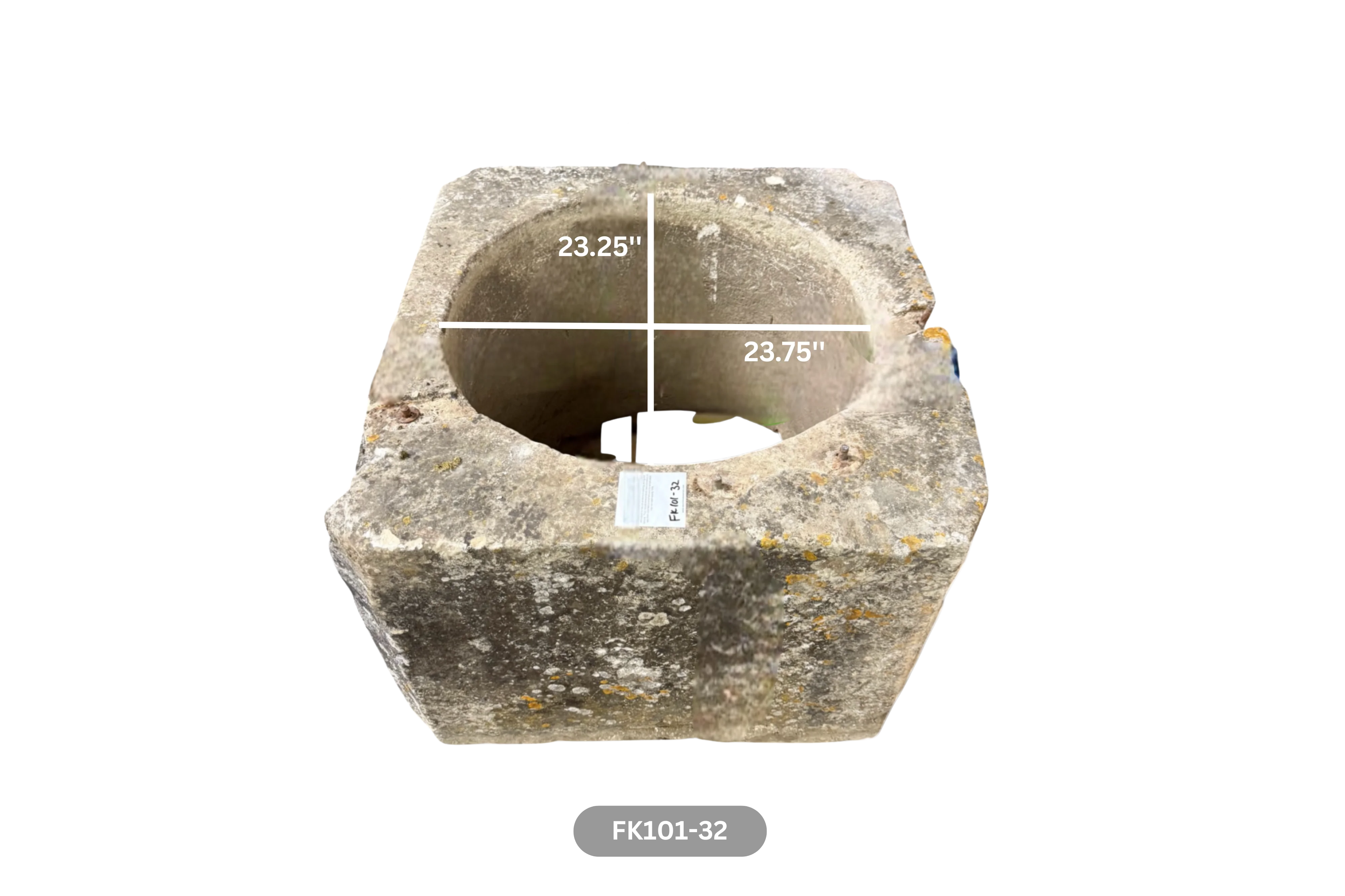 French Antique 19th Century Limestone Well Head - Image 4